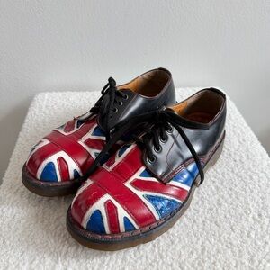 Vintage Doctor Martens Union Jack Oxfords Size 7.5/8